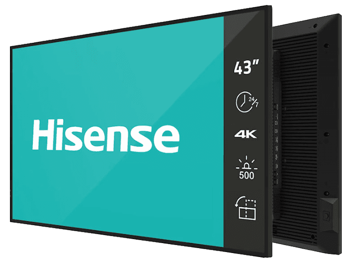 43-inch Hisense commercial display
